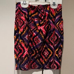 Rue21 Colorful Geometric Pencil Skirt